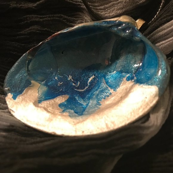 Seashell Boho rare Unique Vintage Rare One of a Kind Handmade Necklace - Picture 8 of 16